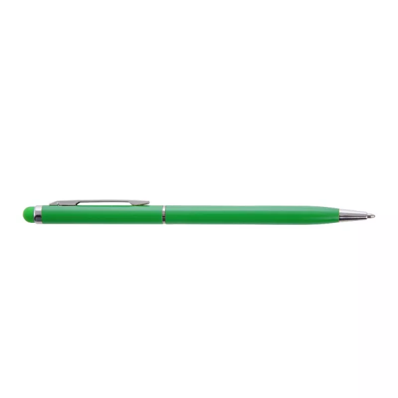 Długopis metalowy matowy z touch pen-em | Dennis - zielony (V1637-06)