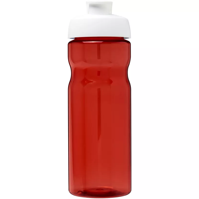 Bidon H2O Eco o pojemności 650 ml z wieczkiem zaciskowym - Biały-Czerwony (21009717)