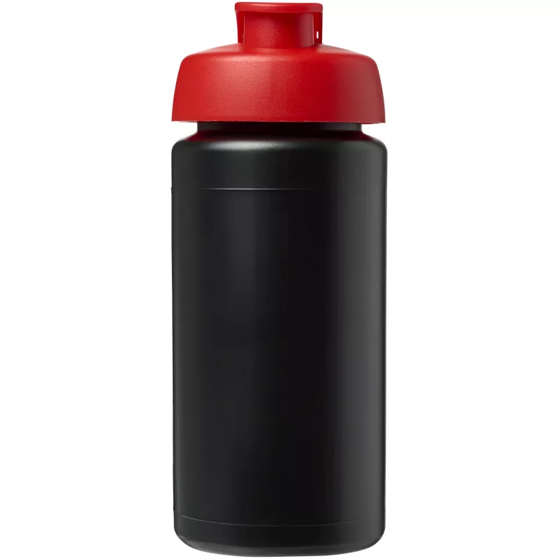 Bidon Baseline® Plus o pojemności 500 ml z wieczkiem zaciskowym i uchwytem - Czarny-Czerwony (21007214)