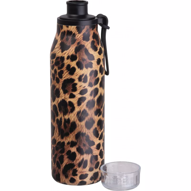 Butelka termiczna stalowa z recyklingu GRAND HAVEN MoLu 640 ml - beżowy (534913)