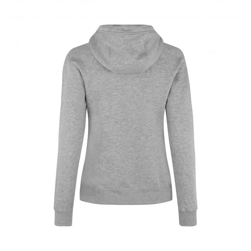 Bluza damska z kapturem ID CORE 0637 300 g/m² - Grey Melange (0637-GREY MELANGE)