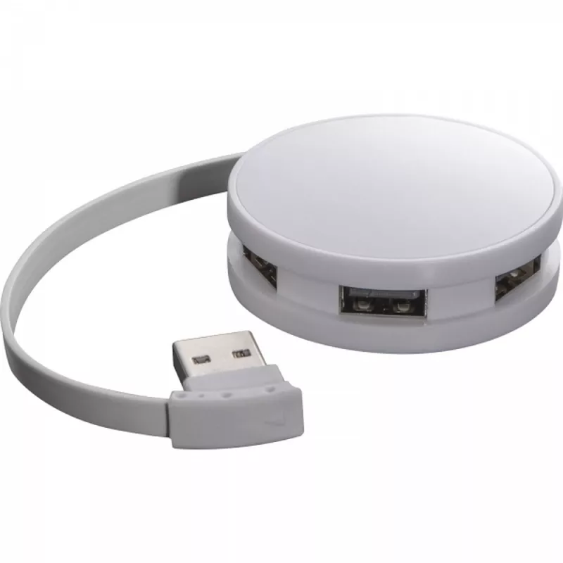 Rozgałęźnik USB SUSAN - biały (2065906)