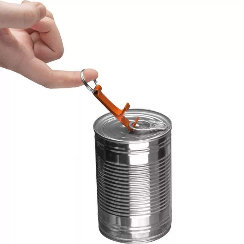 Brelok metalowy otwieracz do butelek ADRIANO - pomarańczowy (8232510)