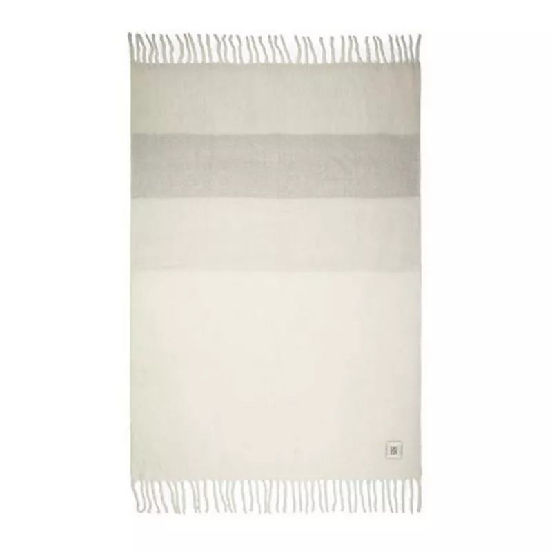 Wełniany koc 130 x 170 cm VINGA Saletto - biały, beżowy (VG522-20)