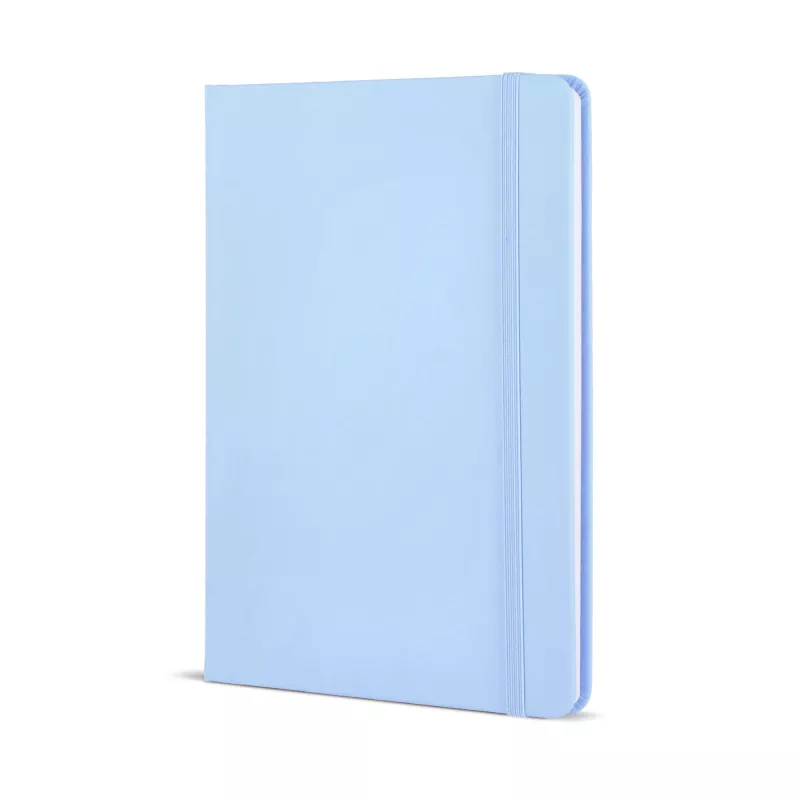 Notatnik A5 okładka z tworzywa PU z kartkami w linie - pastelowoniebieski (LT92066-N0016)