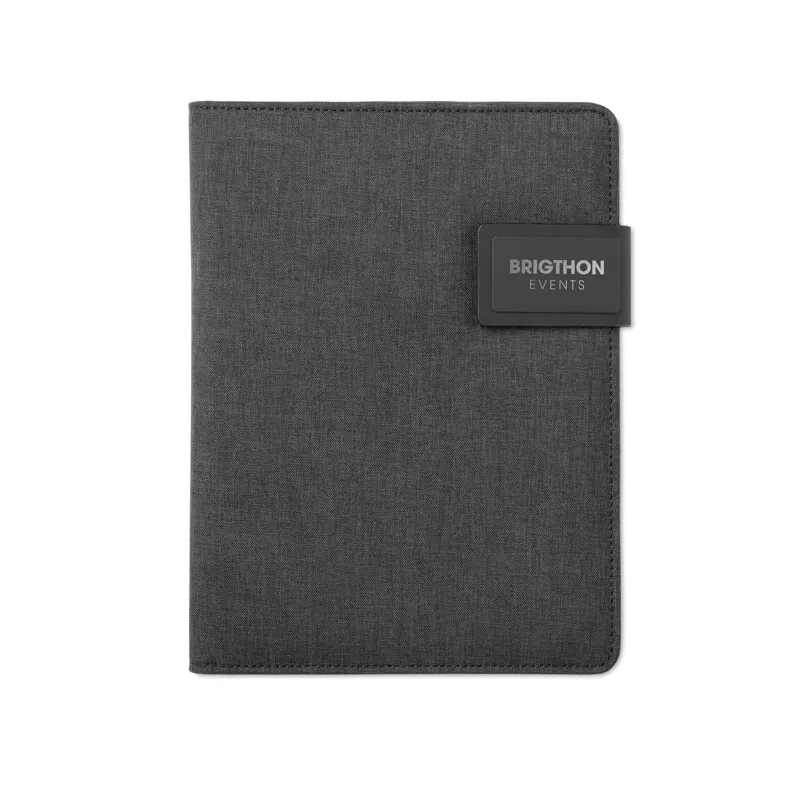 Teczka A5 z powerbankiem 4000 mAh POWERNOTY - Czarny (MO9231-03)
