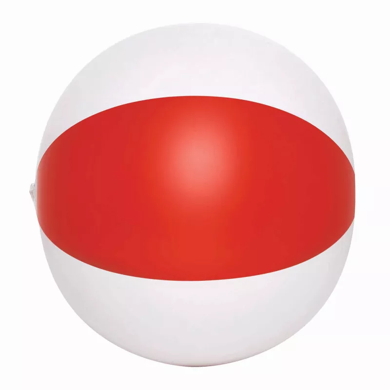 Nadmuchiwana piłka plażowa - biały, czerwony (56-0602077)
