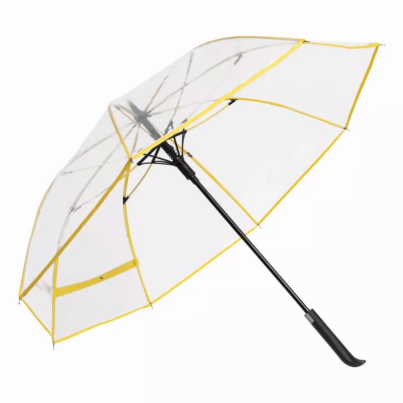 Automatyczny parasol - transparentny, żółty (56-0103404)