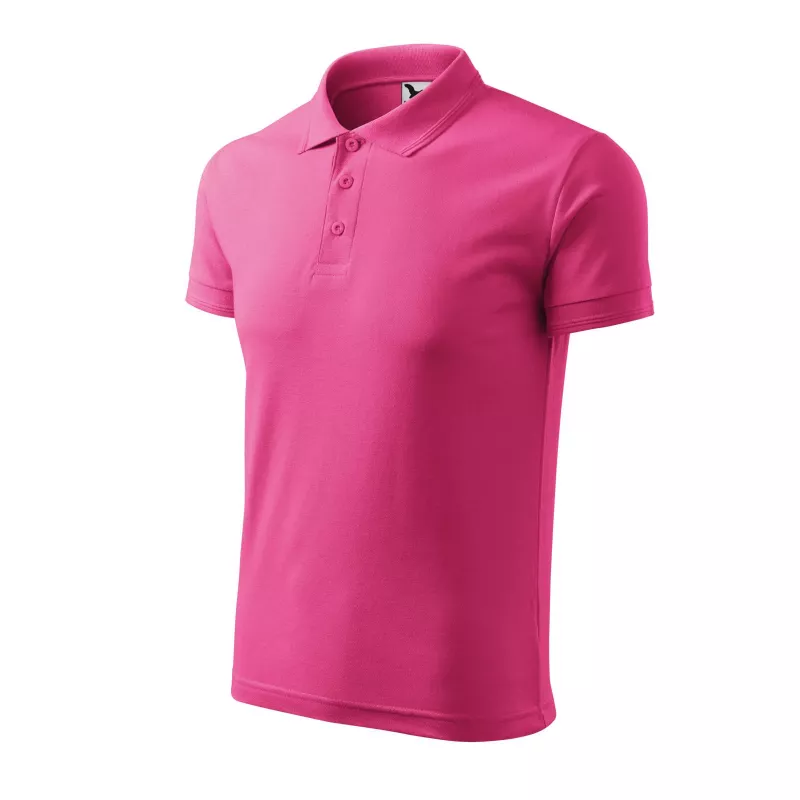 Męska koszulka polo 200 g/m² PIQUE  POLO 203 - Czerwień purpurowa (ADLER203-CZERWIEń PURPUROWA)
