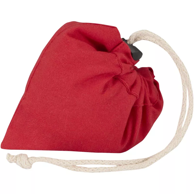 Madras Blend - torba na zakupy, wykonana z recyklingowanej baweły o gramaturze 140 g/m² posiadającej certyfikat GRS, składana - Czerwony (12080521)