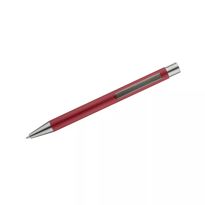 Długopis aluminiowy z gumowaną powierzchnią GOMA - czerwony (19617-04)