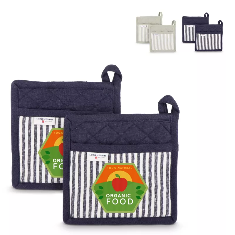 Zestaw 2 rękawic kuchennych Lord Nelson Victory - jasnozielono / biały (LT54039-N3201)