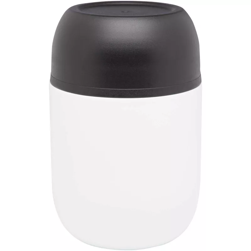 Supo dwuścienny pojemnik śniadaniowy wykonany ze stali nierdzewnej z recyklingu o pojemności 480 ml - Biały (11342101)