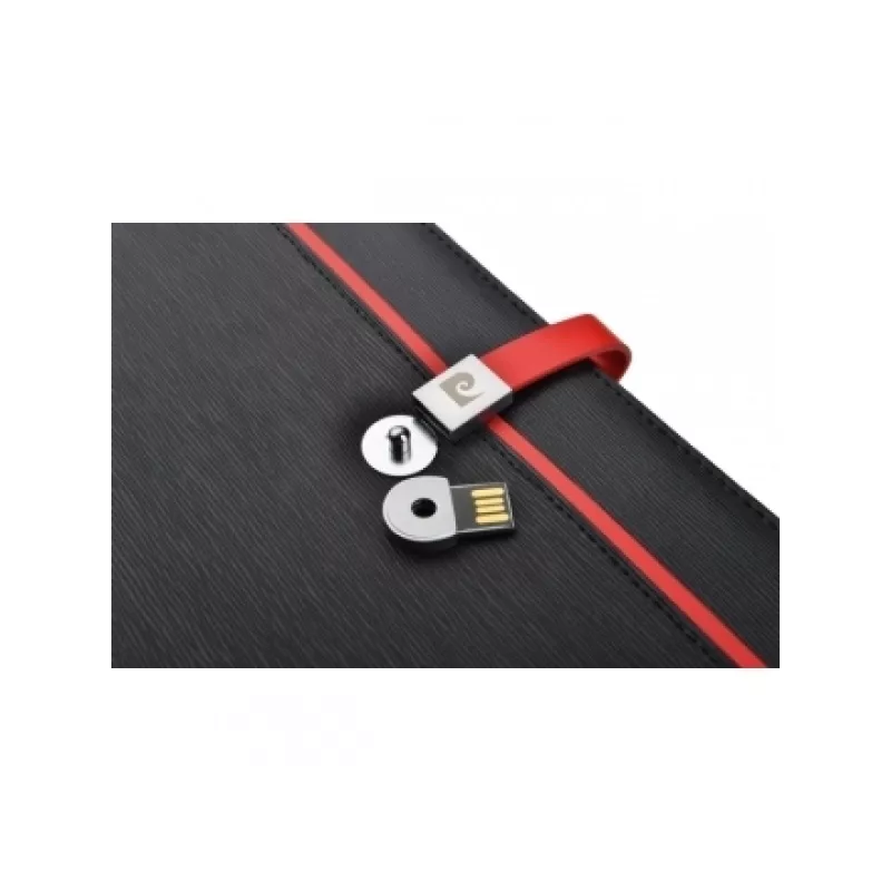 Folder z notatnikiem w linie i pamięcią USB 8GB 2.0 DIMITRI Pierre Cardin - czarny (B5600400IP303)