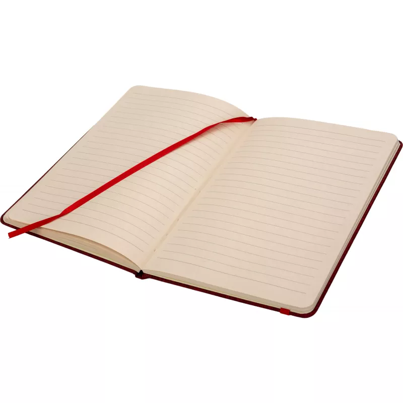 Notes A5 w linie z trzciny cukrowej i rPET ALGIERS - czerwony (422805)
