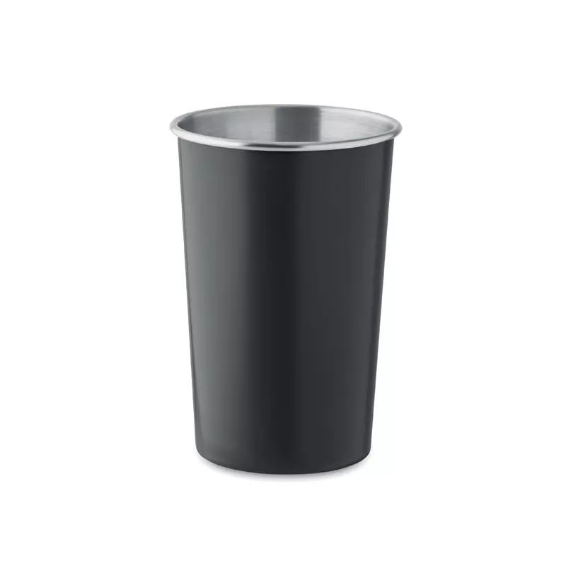 Kubek ze stali nierdzewnej z recyklingu 350 ml FJARD - Czarny (MO2063-03)