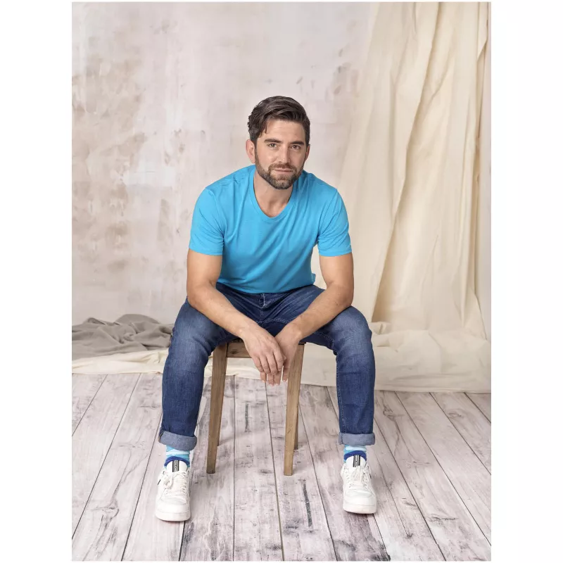 Męska koszulka organiczna Azurite z krótkim rękawem z certyfikatem GOTS - Czarny (37506-BLACK)