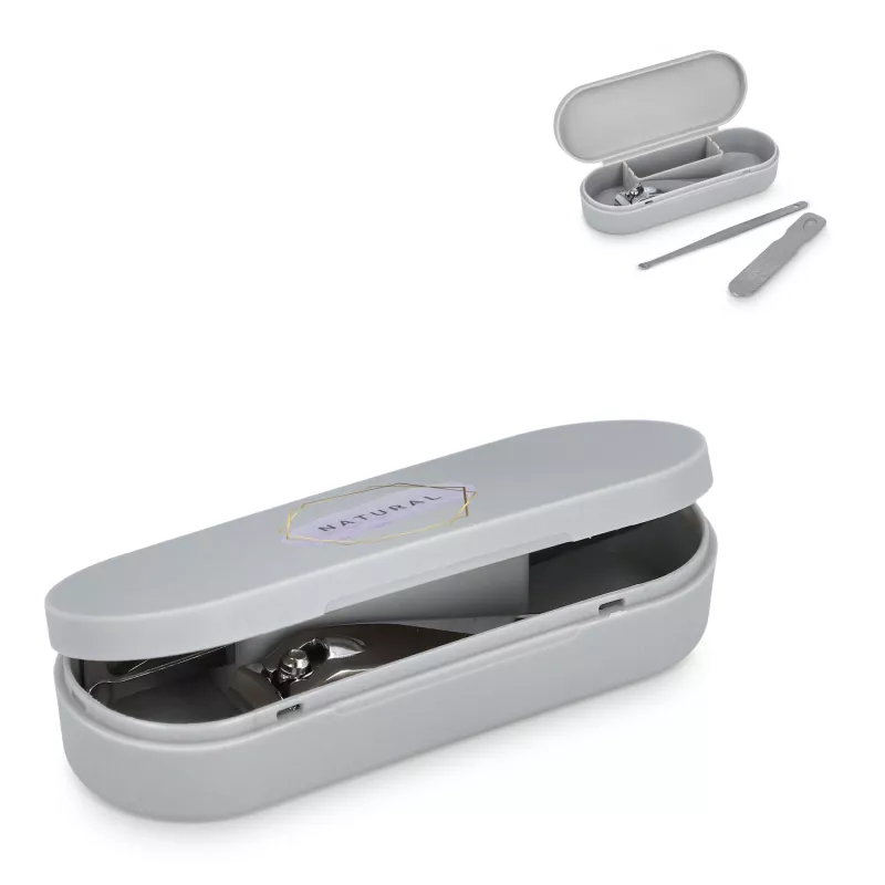 3-częściowy zestaw do manicure Mira - szary (LT92737-N0061)
