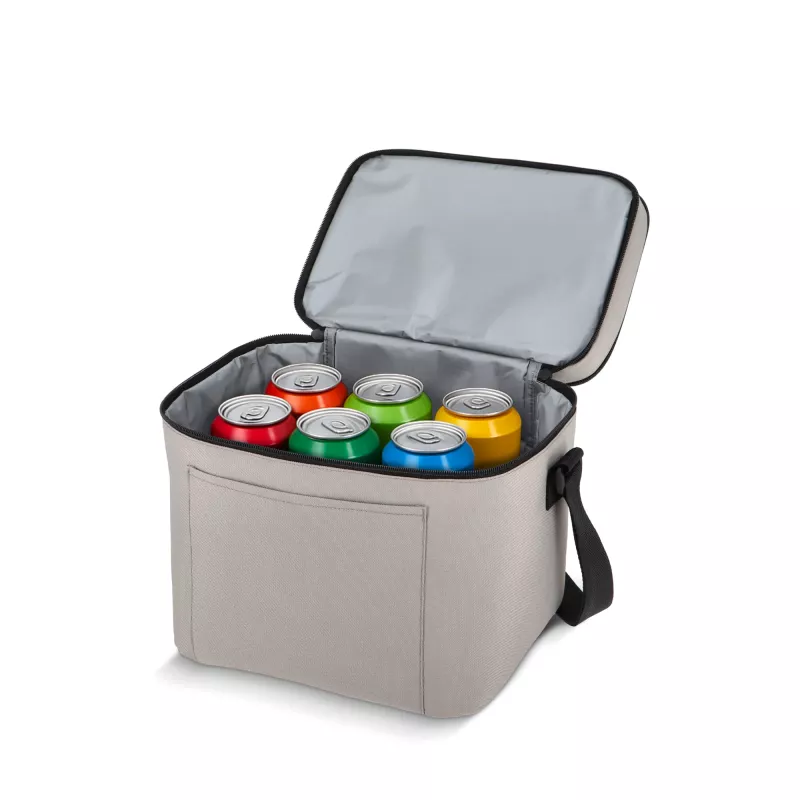 Torba termoizolacyjna R-PET 600D z podwójną komorą 30 x 20 x 25 cm 15 l - szary (LT95389-N0061)