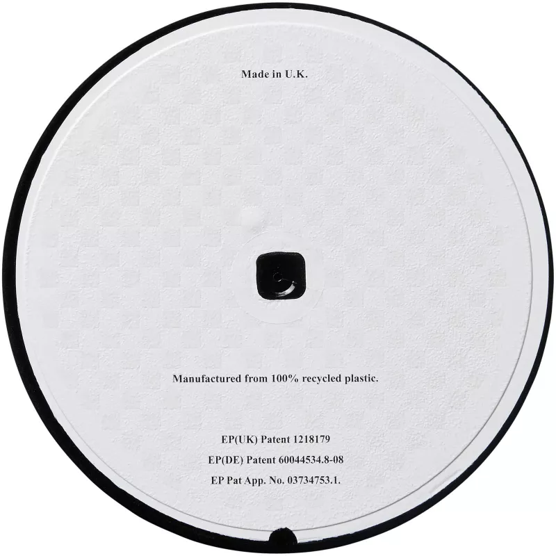 Podkładka okrągła Brite-Mat® z recyklingowanego materiału - Czarny (21052100)