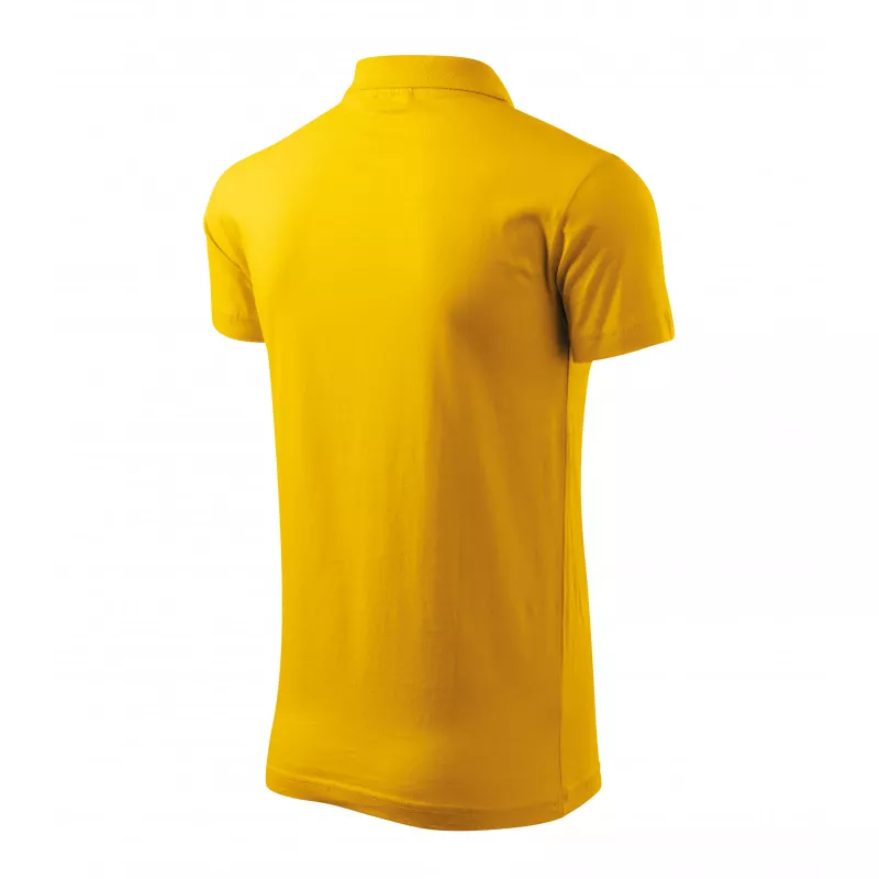 Męska koszulka polo 180 g/m² SINGLE J. 202 - Żółty (ADLER202-żółTY)