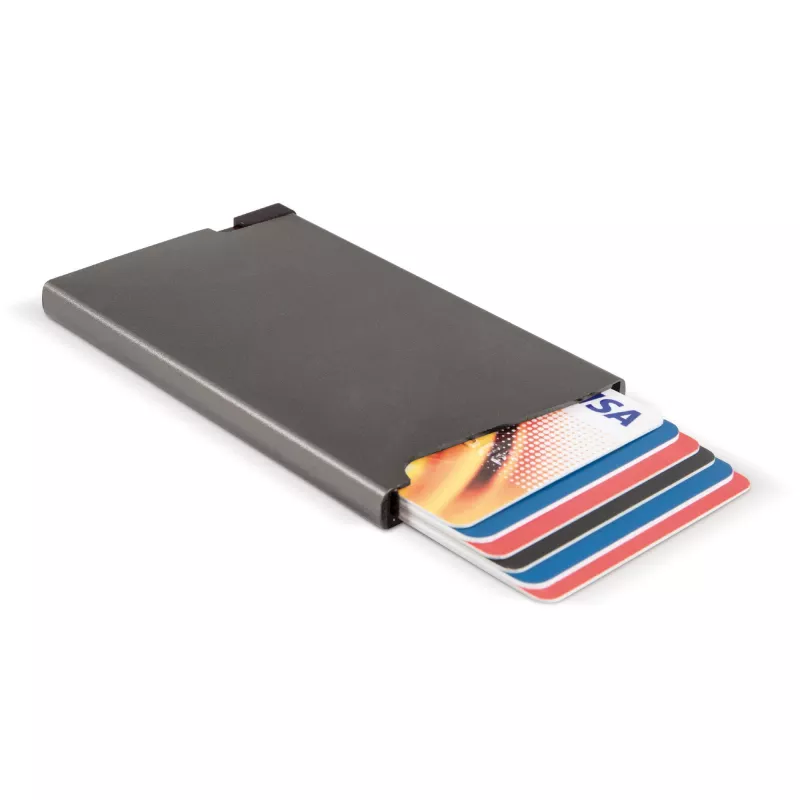Aluminiowy card-holder - stalowoszary (LT91190-N0035)