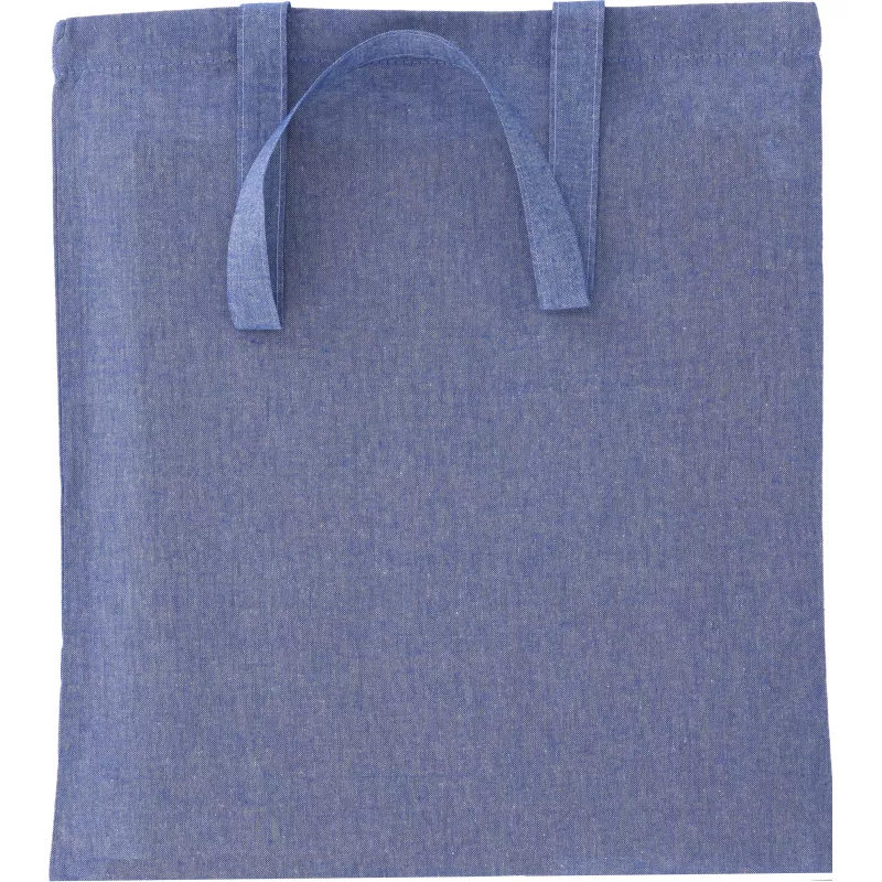 Torba bawełniana z recyklingu z długimi uszami 140 g/m2 LAMBERTO - niebieski (6235804)