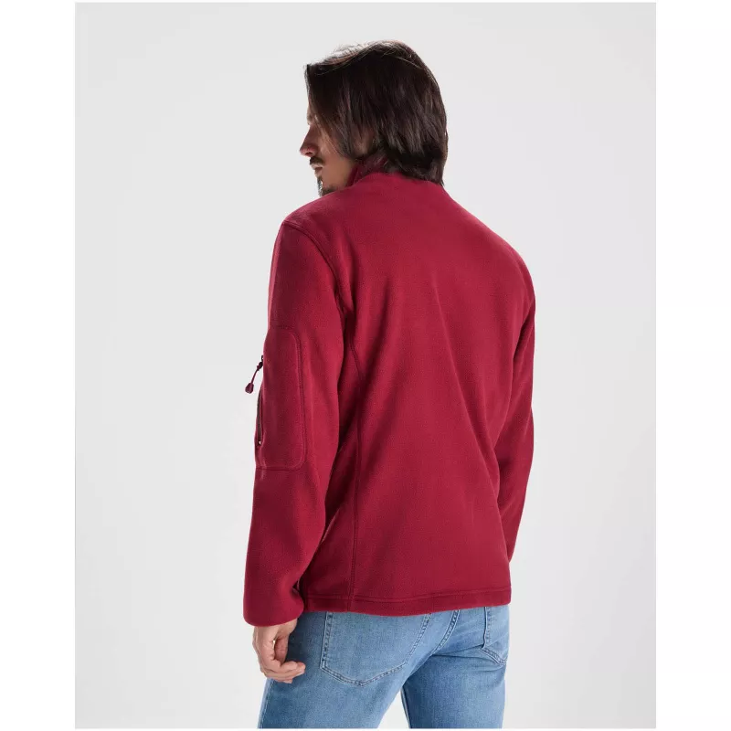 Luciane męska kurtka polarowa z zamkiem błyskawicznym na całej długości - Czarny (R1195-BLACK)