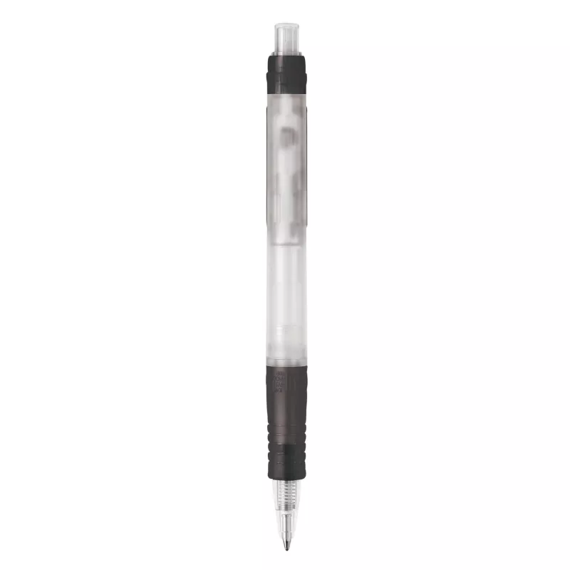 Długopis Vegetal Pen Clear przejrzysty z PLA - czarny  mrożony (LT87540-N5402)