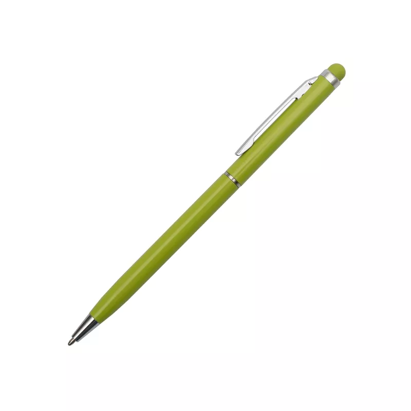 Długopis aluminiowy Touch Tip - jasnozielony (R73408.55)