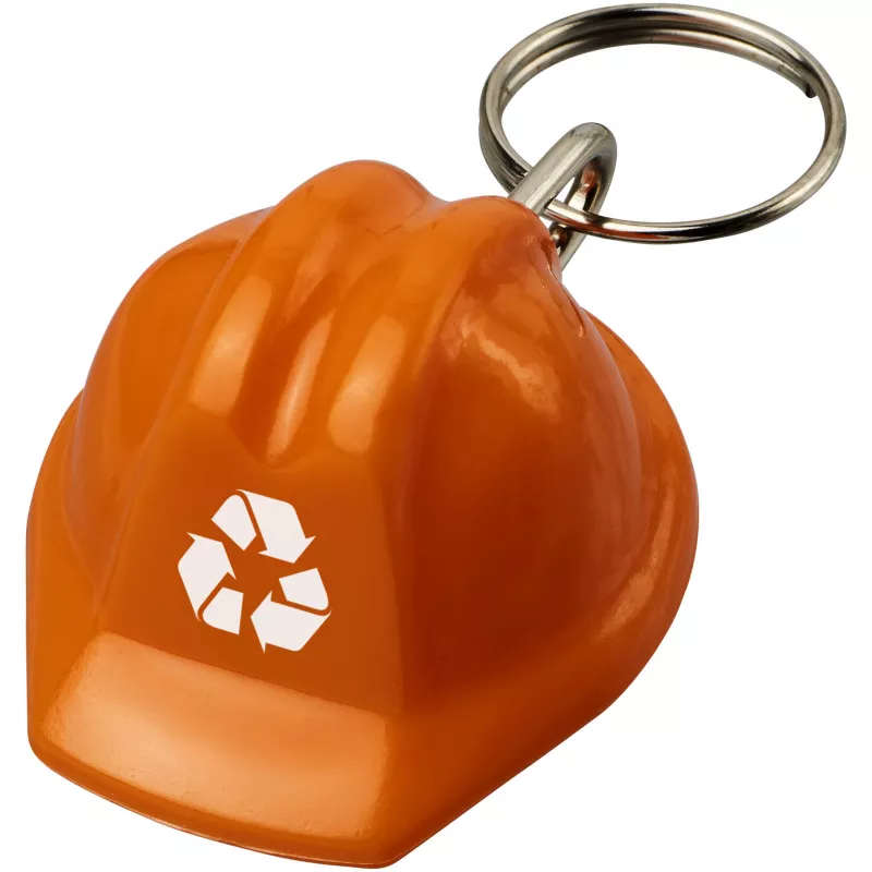 Kolt brelok do kluczy z materiałów z recyklingu w kształcie kasku - Pomarańczowy (21018931)