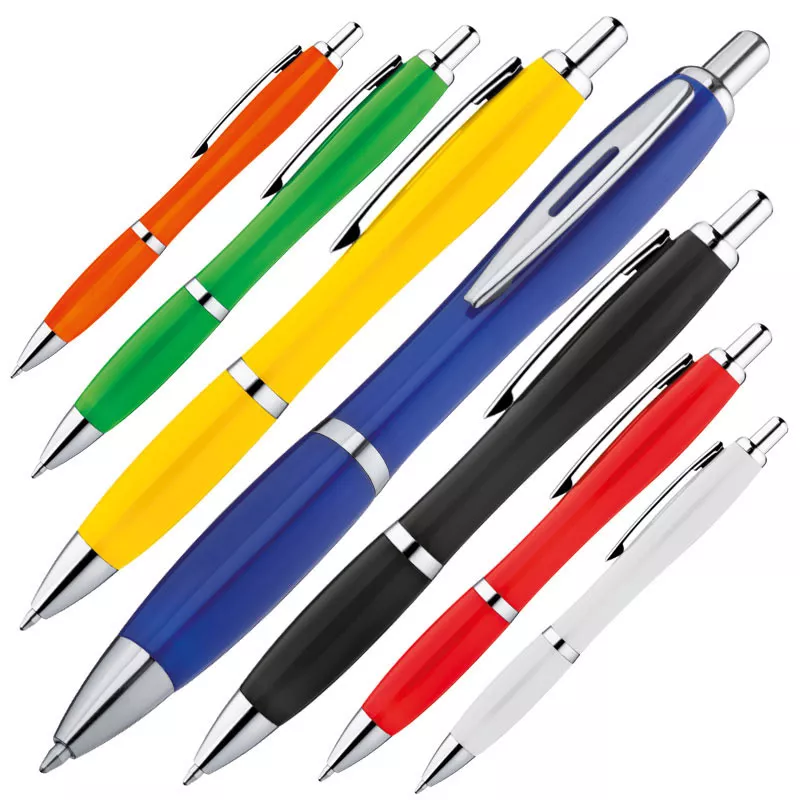 Plastikowy długopis reklamowy WLADIWOSTOCK (jednolity kolor) - niebieski (1167904)
