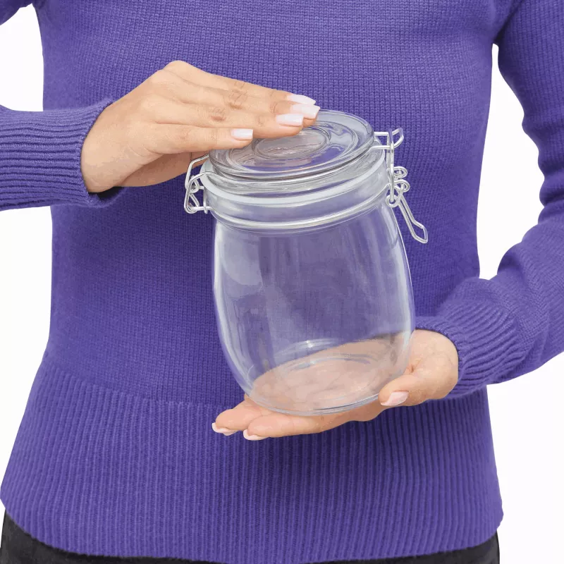 Szklany słoik, pojemność ok. 750 ml - transparentny (56-0306047)