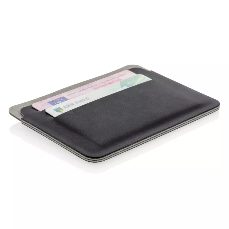 Etui na karty kredytowe Quebec, ochrona RFID - czarny, szary (P820.671)