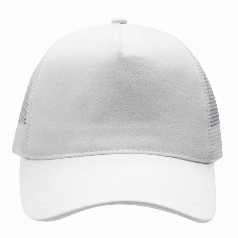 Czapka z daszkiem 5-panelowa - biały (56-0701624)