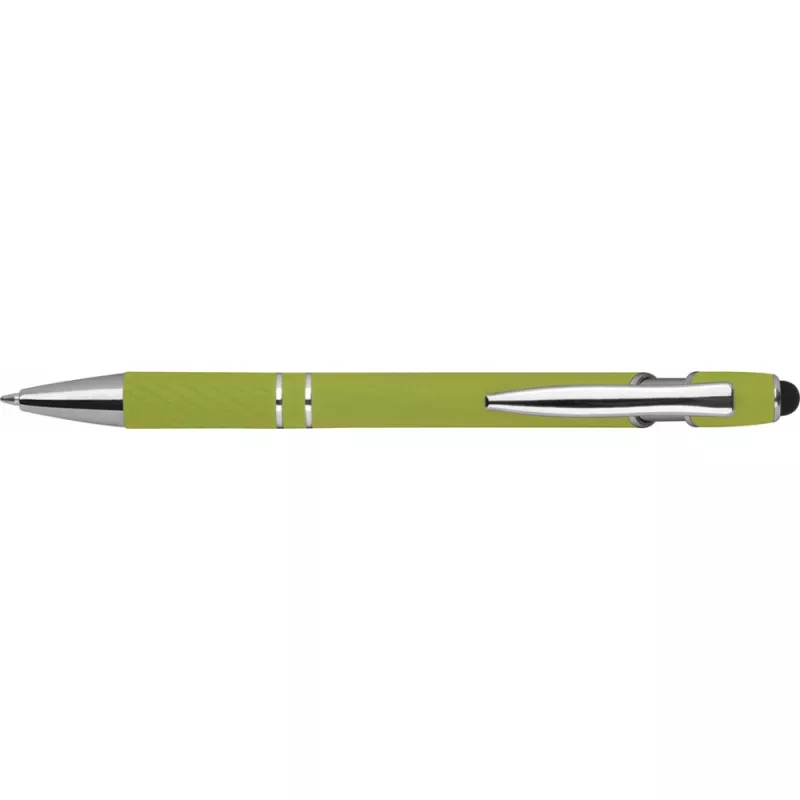 Długopis plastikowy touch pen - jasnozielony (1368929)