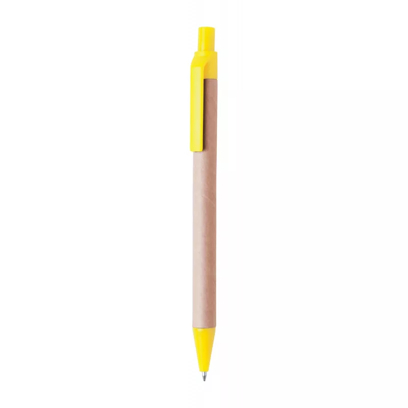 Długopis z papieru z recyklingu Tori  - żółty (AP791082-02)