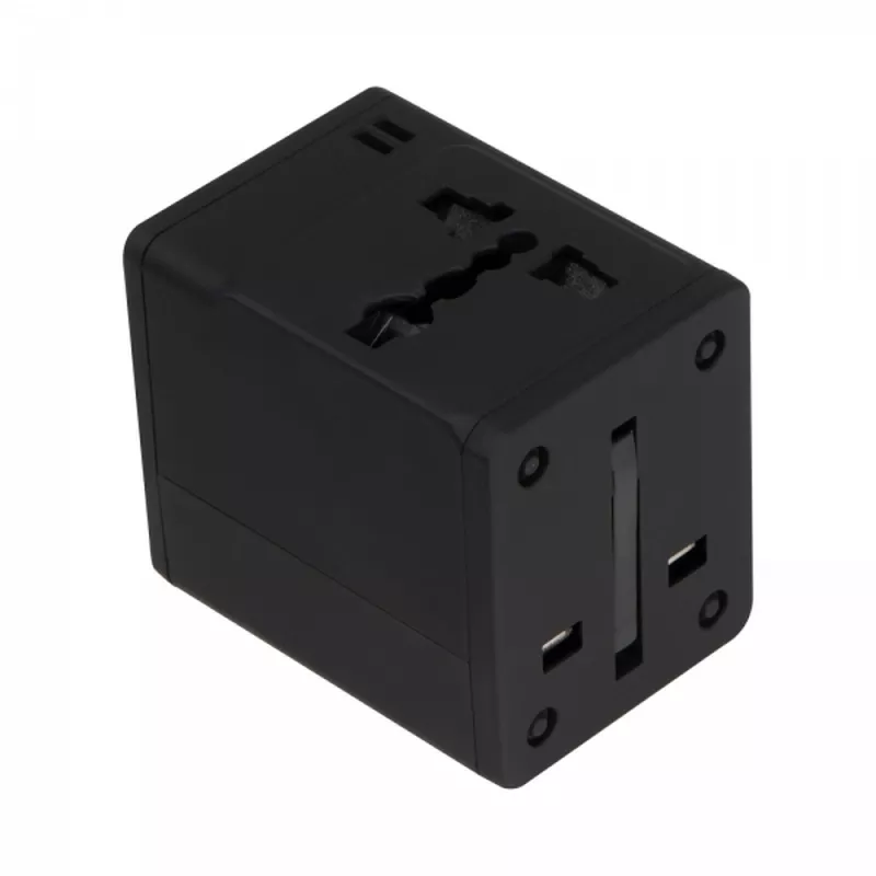 Adapter podróżny TADDEO - czarny (4083803)