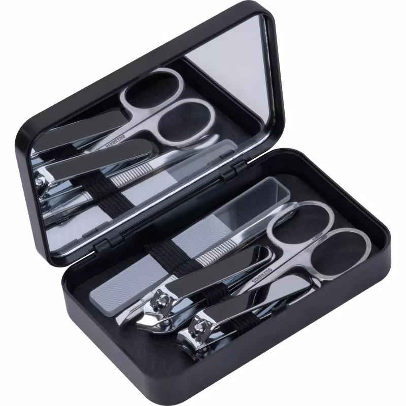 Zestaw do manicure STACY - czarny (7550003)