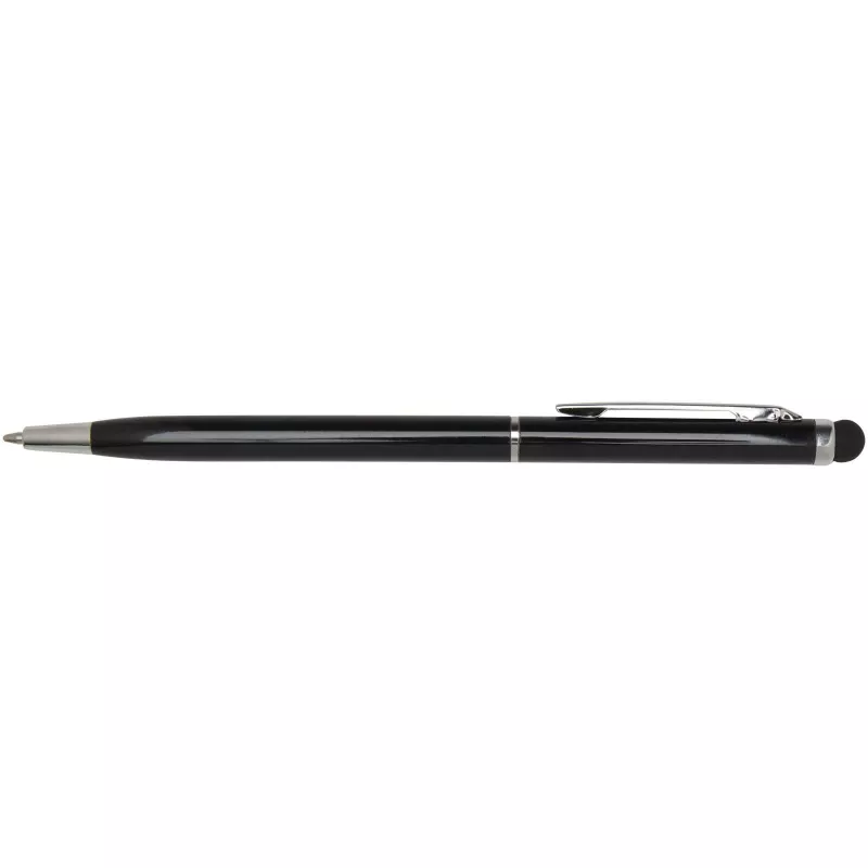 Ore aluminium ballpoint pen with stylus - Czarny (10625690)