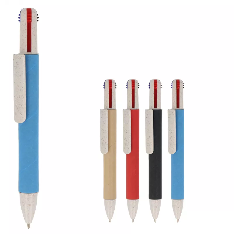 4-kolorowy długopis paierowy - naturalny (LT87256-N0094)