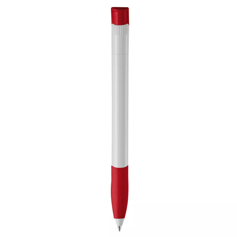 Długopis Apollo (kolor nietransparentny) - biało / czerwony (LT87100-N0121)