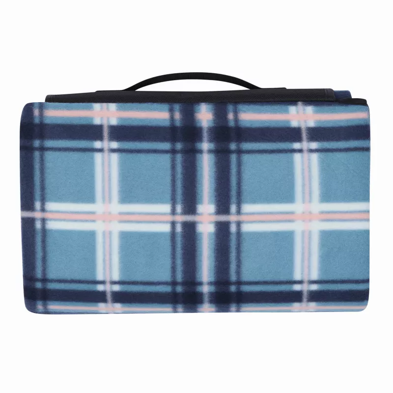 Koc piknikowy - biały, czarny, niebieski (56-0604119)