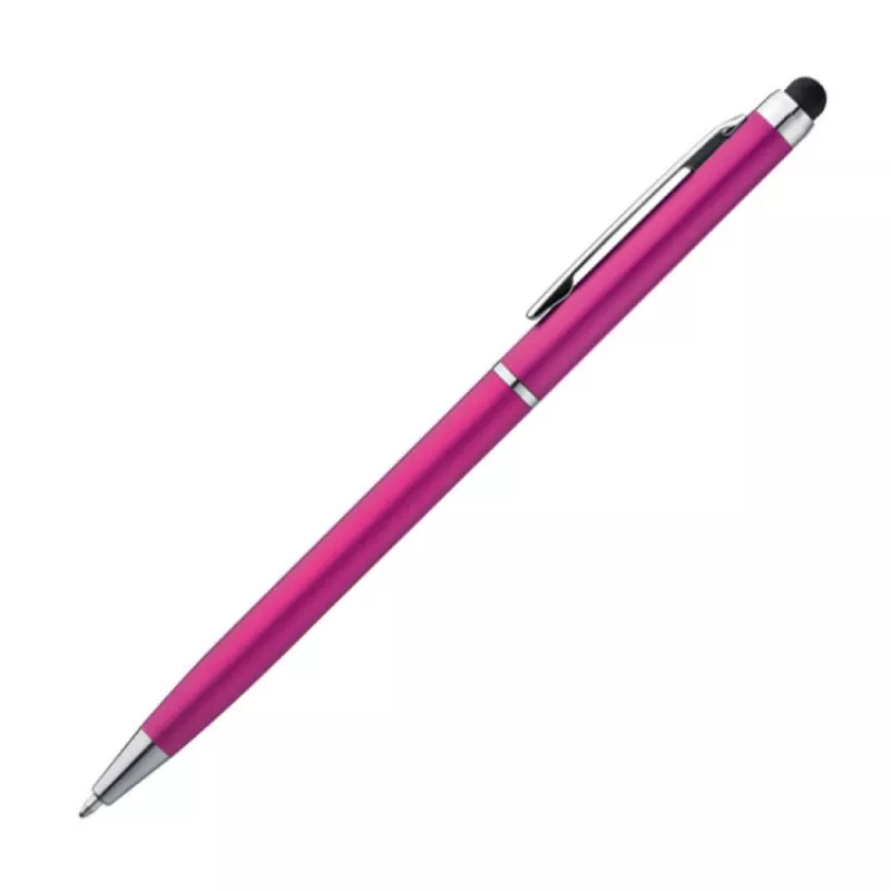 Długopis plastikowy touch pen - różowy (1878611)