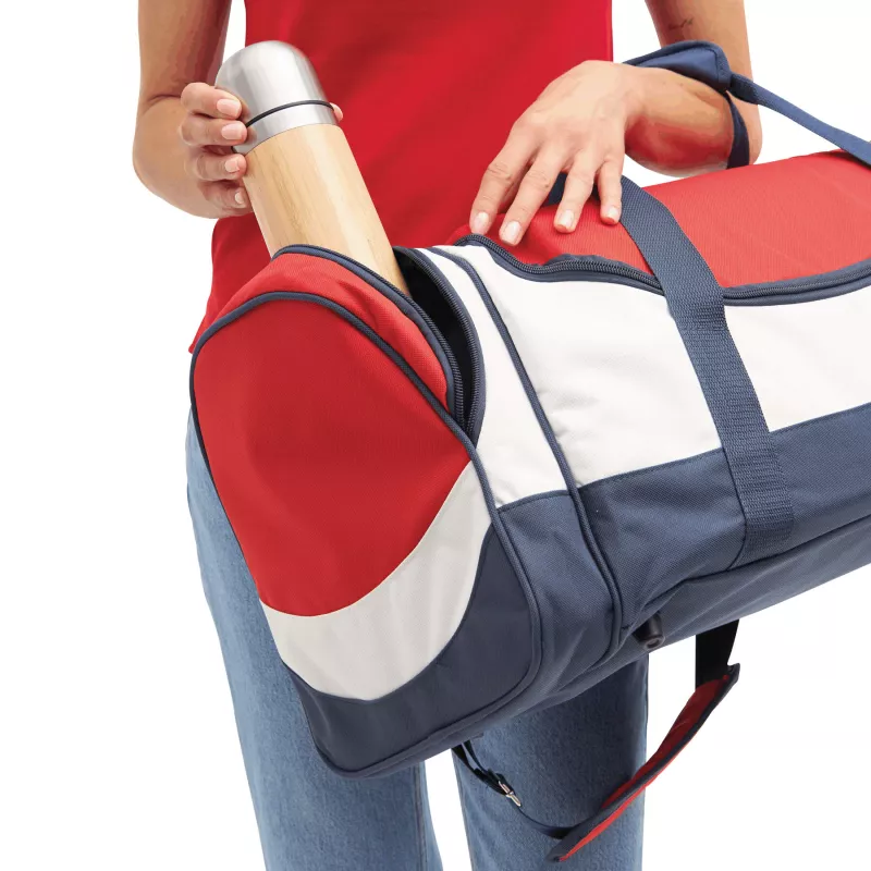 Torba sportowa - biały, czerwony, niebieski (56-0208513)