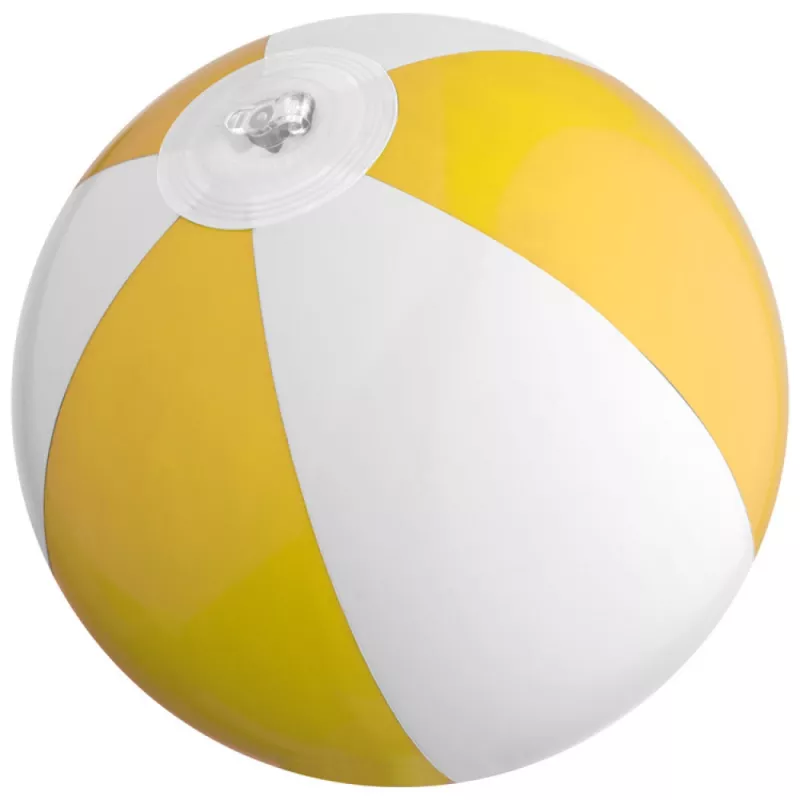 Dmuchana piłka plażowa, mała średnica ~14 cm - żółty (5826108)