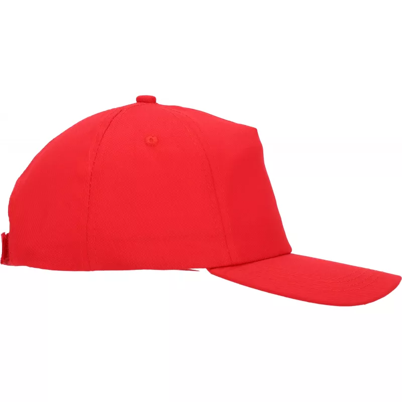 Czapka z daszkiem 5 paneli SANTA FE - czerwony (246605)