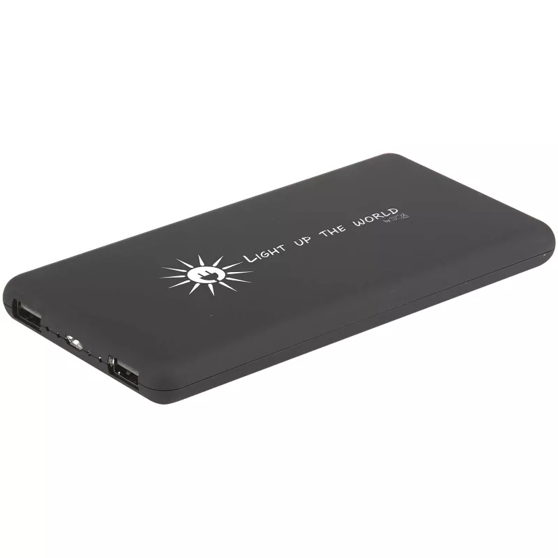 Solarny podświetlany powerbank SCX.design P30 - Czarny (2PX02190)