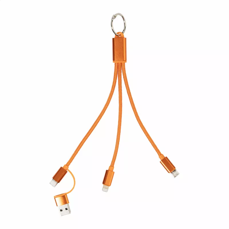 Rafob brelok kabel ładujący USB - pomarańcz (AP864127-03)