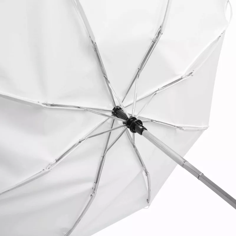 Automatyczny, wiatroodporny, kieszonkowy parasol - biały (56-0101182)